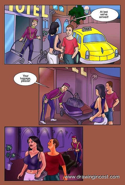 DrawingIncest - Son fucks mum by mistake in the hotel